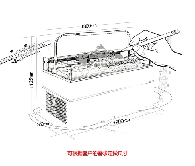 單面開放式冷藏展示柜D